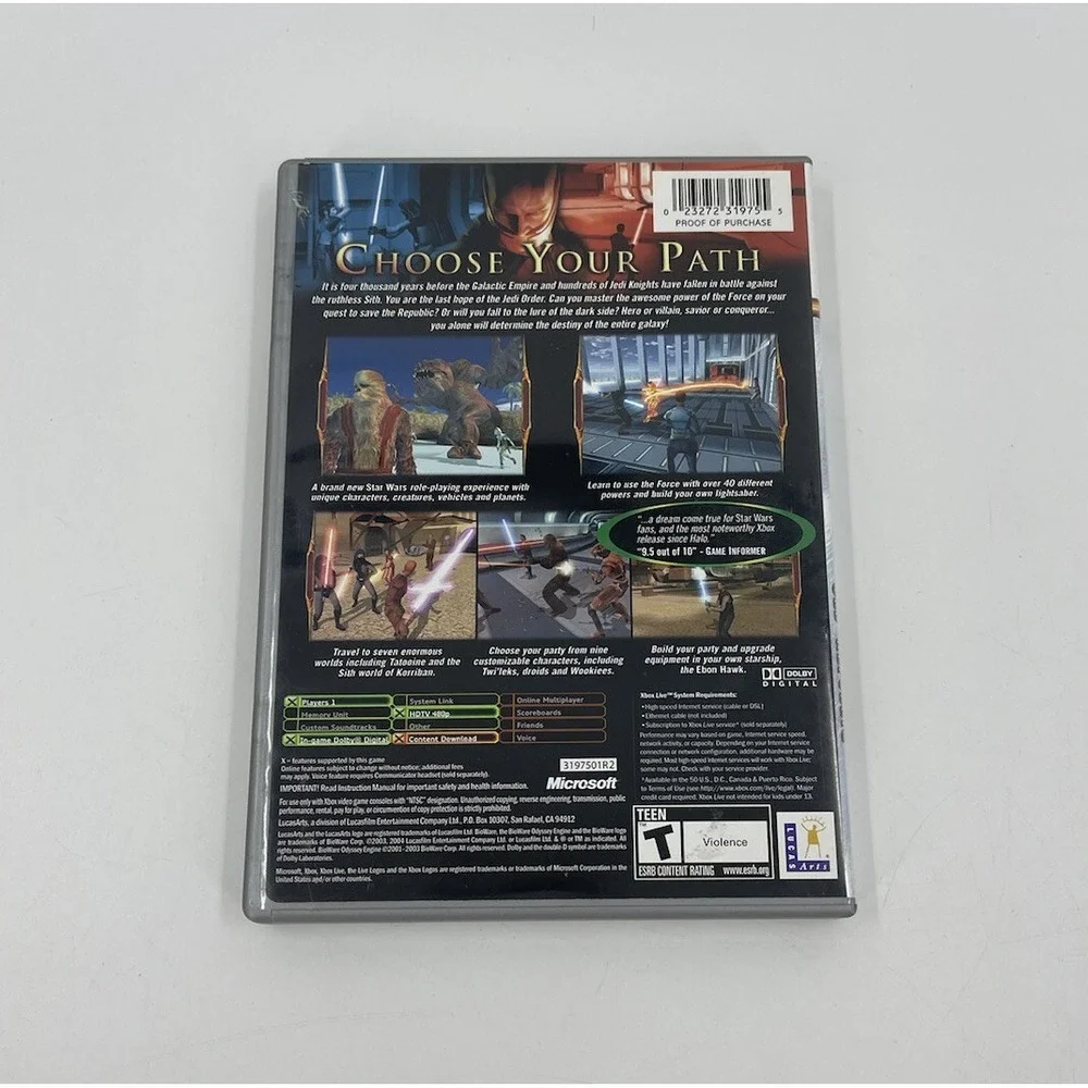 Star Wars: Knights of the Old Republic Platinum Hits Original Xbox TESTED